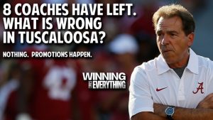 Read more about the article Coaches leave, but nothing’s wrong at Alabama