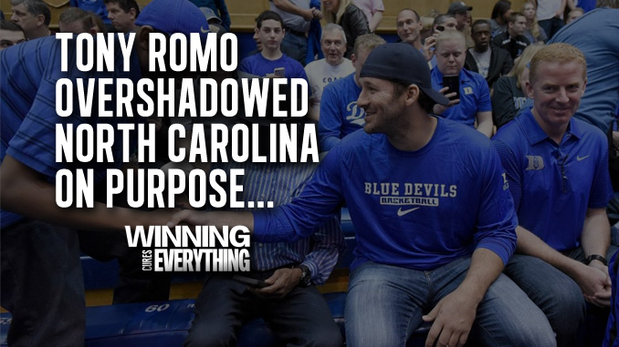 Read more about the article Tony Romo: Duke fan overshadowed UNC after title