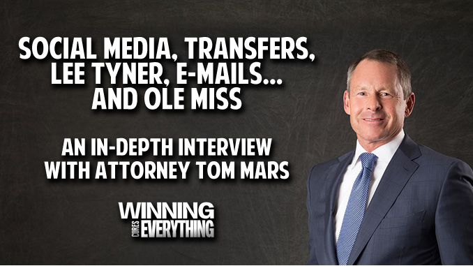 Read more about the article Social Media, Transfers, Lee Tyner, E-mails and Ole Miss: An In-depth Interview with Attorney Tom Mars