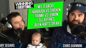 Read more about the article NFL returns, Harbaugh vs chicken, Trump vs LeBron, DJ Jeffries, Jalen Hurts speaks out