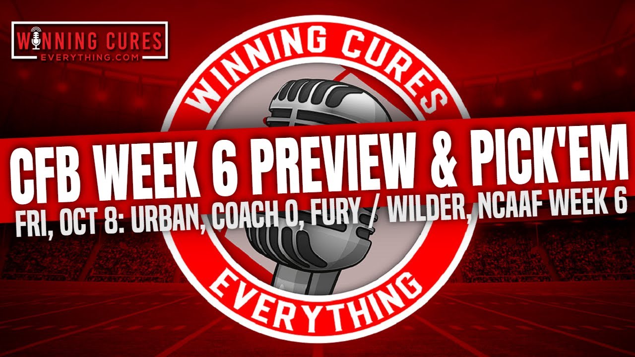 Read more about the article WCE Show 10/8: College Football Week 6 Picks, Previews, Predictions / Ed Orgeron LSU prank call, Urban, etc