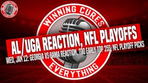 Read more about the article 1/12 Alabama vs Georgia CFP reaction, Too Early Top 25 composite, NFL Playoff Wild Card picks!