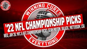 Read more about the article 1/26 NFL Playoff Picks – AFC & NFC Championships, Sean Payton leaves Saints, Brian Billick to ASU, Gary Patterson, LSU hype train