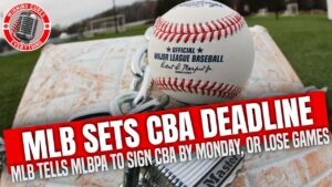 Read more about the article MLB tells MLBPA to sign CBA by Monday or lockout will result in canceled games