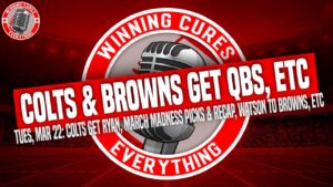 Read more about the article 3/22 Matt Ryan to Colts, DeShaun Watson to Browns, March Madness picks, Tom Brady, Adams, Trubisky