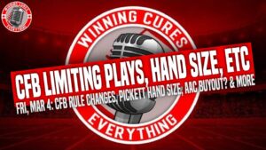 Read more about the article 3/4 CFB limiting plays?, Kenny Pickett’s hands, SEC & Big 12 realignment talk, NFL done with covid