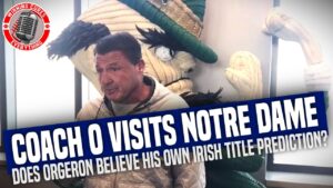 Read more about the article Ed Orgeron visits Notre Dame – does he really believe Irish will win title?