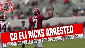 Read more about the article CB Eli Ricks arrested for speeding and more