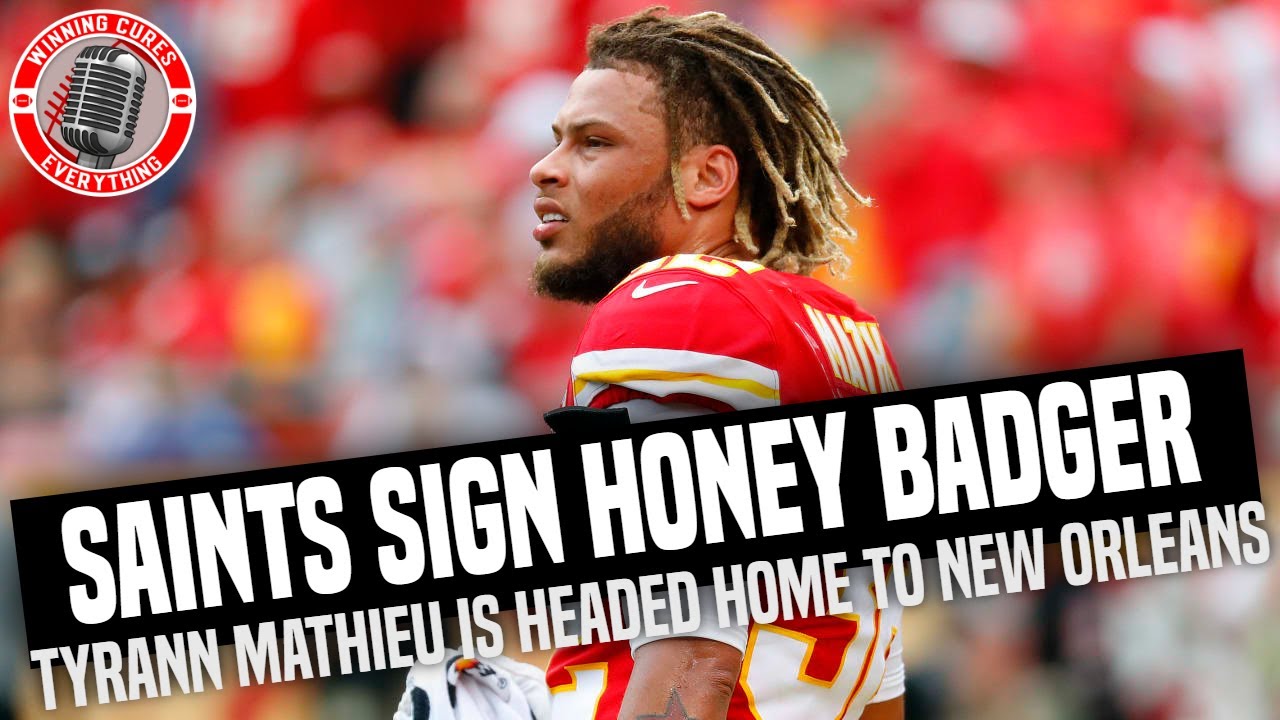 Read more about the article Honey Badger, Tyrann Mathieu, signs with the New Orleans Saints