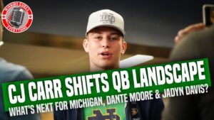 Read more about the article CJ Carr commits to Notre Dame, shifting QB recruiting landscape for Dante Moore, etc