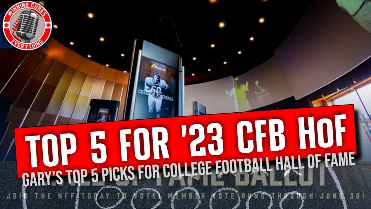 Read more about the article Gary’s Top 5 on the College Football 2023 Hall of Fame ballot