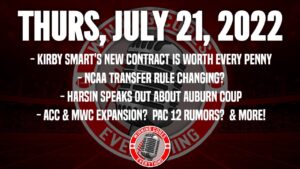 Read more about the article 7/21 NCAA transfer any time? ACC & MWC talk expansion, Pac 12 rumors, Narduzzi, Kirby, etc